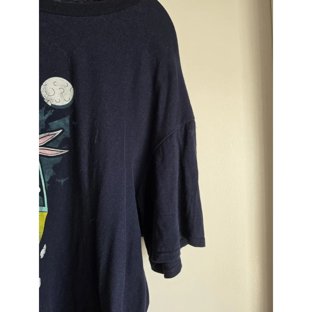 Bugs Bunny Mystery Machine T-Shirt 2XL Blue Crew Neck Cotton Tee Casual Unisex